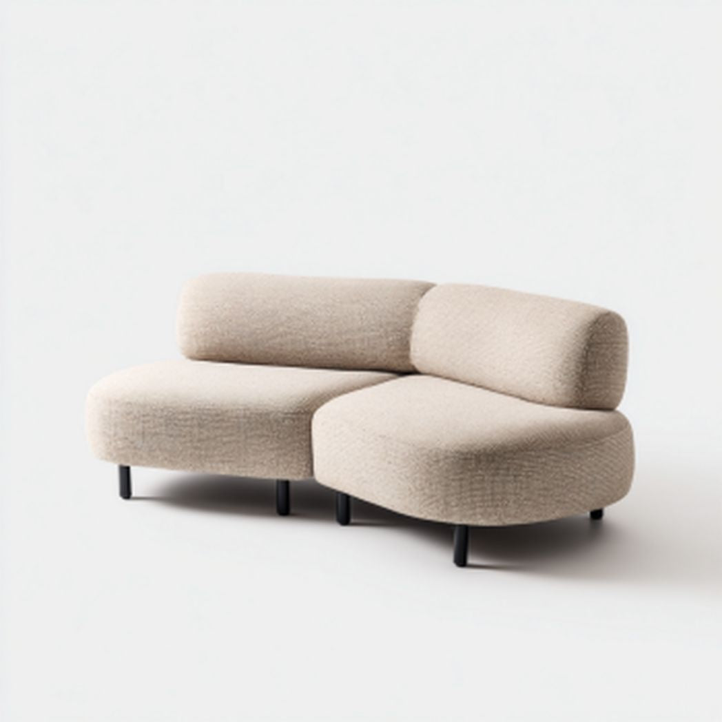 Ecksofa für das Wohnzimmer aus Stoff-150 x 90 x 75